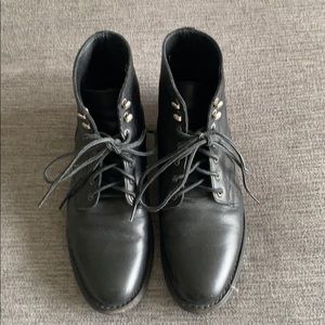 Men’s black boots by Thursday Boots